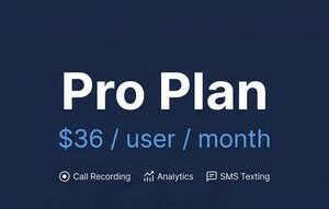 TitanUC Pro Plan - Business VoIP with AI insights at $36 per user per month